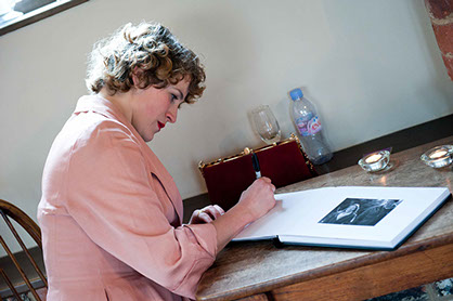 Slideshow of images of wedding albums and wedding guest books, images and albums by Natasha Hirst. 